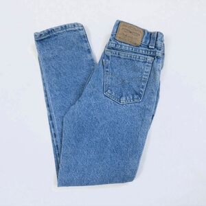 Levi's Vintage 90s Kids White Tab Tapered Denim Blue Jeans 22x24 USA 10R
